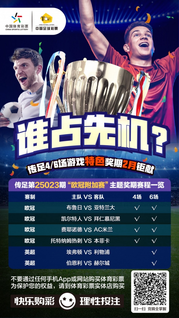  誰占先機？！傳足特色獎期第25023期聚焦歐冠附加賽