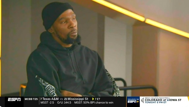 還打多久退役?KD:目前無法預測終點 可能會發(fā)生也可能不會
