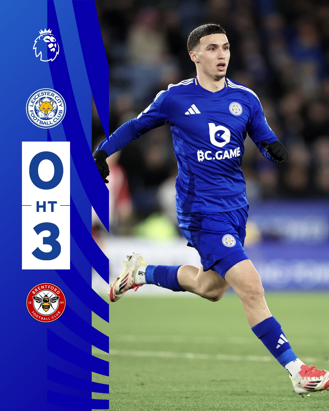  半場0-3！萊斯特若不進(jìn)球輸球，將主場6連敗0進(jìn)球創(chuàng)歷史最糟戰(zhàn)績