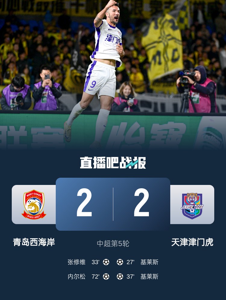  津媒：津門虎只踢了半場好球，9天3賽凸顯體能及板凳深度不足